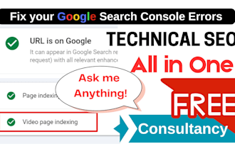 fix technical SEO, google search console errors, video indexing issues