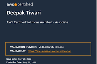 be your AWS and devops engineer