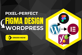 do wordpress website design or redesign, figma website, figma to wordpress