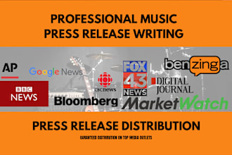 write music press release, submit press release, music pr distribution