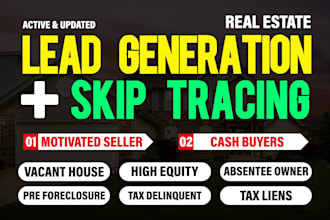 do real estate skip tracing, motivated seller leads and bulk skip tracing
