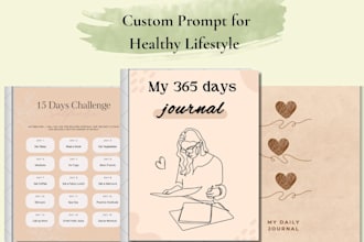 design a therapeutic and aesthetic printable journal for your healing journey
