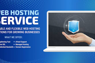 setup web hosting, free SSL, cpanel with free whmcs or whm consultation