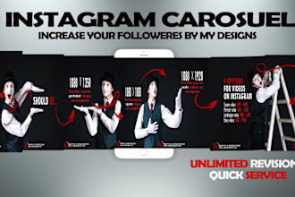 make social media carousel, instagram linkedin and facebook carousel designs