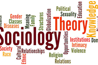 write on sociology including sociological theories and concepts