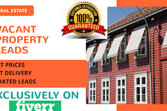 provide motivated vacant property real estate leads