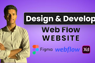 design and develop a modern responsive webflow website, webflow developer
