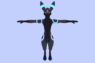create custom 3d model furry avatar nsfw anime avatar vrchat avatar vrm