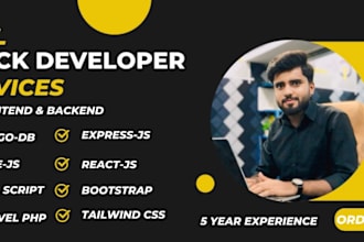 be full stack developer with mern mean stack php laravel python django