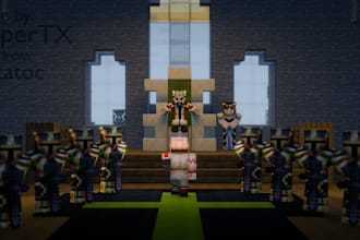 make large character minecraft renders