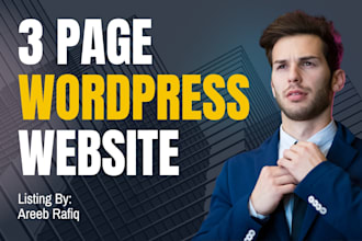 design redesign perfect fast wordpress website 3 pages