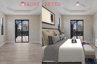 create 3d virtual staging and renovate furniture your houses