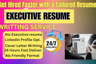 write a ats resume, cover letter, and linkedin optimization that land you job