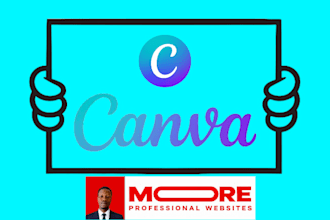 design or redesign website in canva