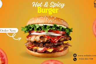 design food flyer , web banner , social media post, menu flyer