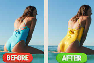 color change product photo editing