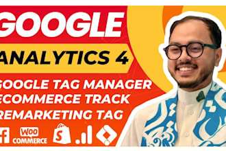 setup google analytics 4,ga4 ecommerce tracking with gtm