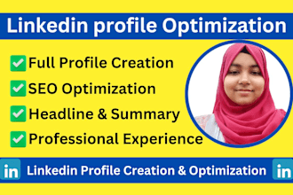 professionally create or optimize your  linkedin profile summary