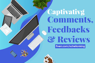 read and write captivating comments on your blog and website