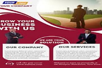 design one sheet business poster and product flye