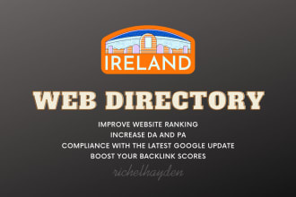 high quality ireland web directory submission service
