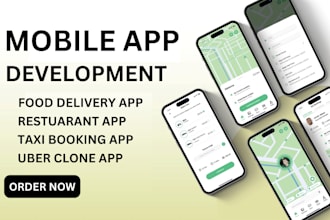 build multi store restaurant food delivery app, taxi booking app, uber clone app