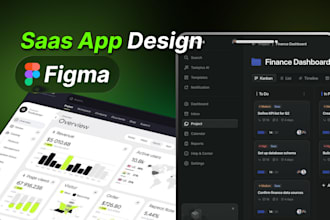 design saas, web app, dashboard UI UX with figma