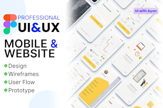 do UI UX design, website, dashboard, mobile app UI UX design