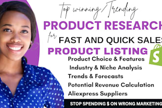 do shopify winning product research, dropshipping trending product listing