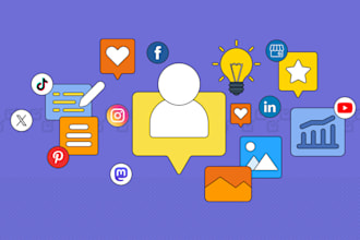 manage your social media accounts, creating daily posts