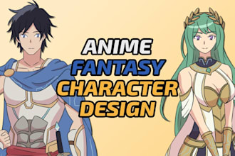 draw anime fantasy rpg characters and illustrations