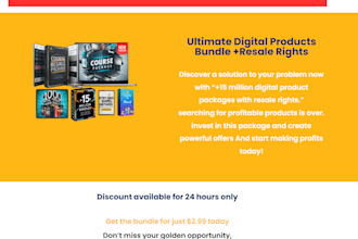 15 million digital product packages with resale rights