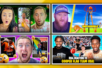 design custom eye catching reaction thumbnails in 12 hours for your video