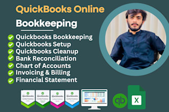 do quickbooks, xero and ecommerce bookkeeping, reconciliation, setup and cleanup