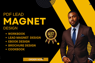 design PDF lead magnet, ebook design, PDF lead magnet guide, workbook, brochure