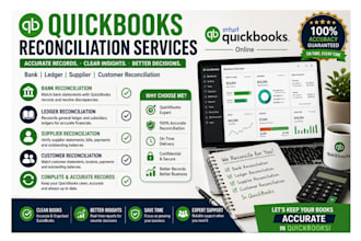 reconcile bank, ledger, supplier and customer accounts