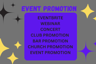 promote your event, eventbrite, church, bar and concert