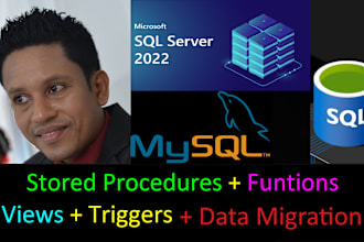 help you with sql queries, stored procedures in sql server
