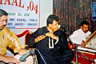 teach Indian flute or harmonium lesson