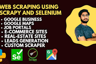 web scraping with scrapy and selenium and beautiful soap