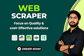 do python web scraping, data scraping and web automation with scrapy
