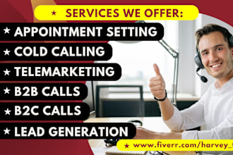 do cold calling, appointment setting and telemarketing