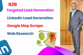 generate targeted lead, b2b leads generation  google map scraping