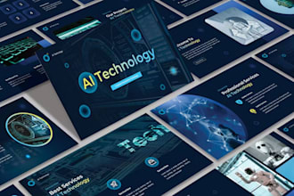 make modern powerpoint presentation or redesign slides