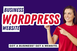 design and develop your business website in wordpress