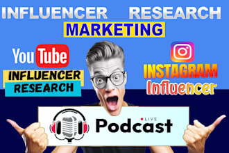find best instagram youtube podcast tiktok influencer email lead list