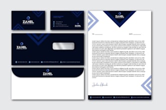 design business card, letterhead, and stationery items