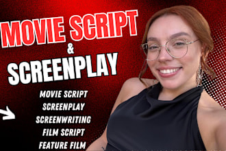 ghostwrite and edit blockbuster screenplay movie script film script tv series