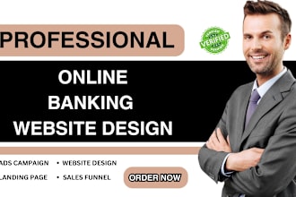 build a professional online banking website, online banking app development