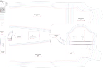 make digital sewing pattern, PDF, ai, dxf, projector